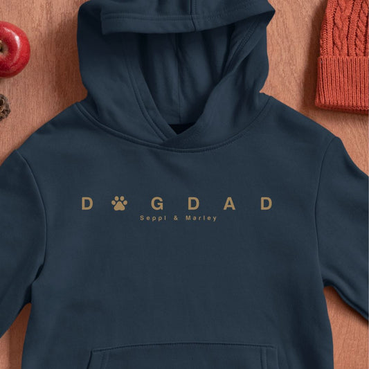 Dogdad Modern Edition Hoodie - personalized dog name